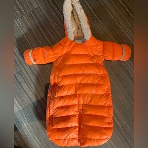 7AM ENFANT Doudoune snow suit, bright orange!